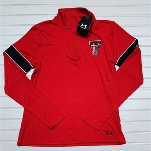NWT Under Armour Women's Texas Tech Red Raiders Coast Guard 1/4 Zip Top